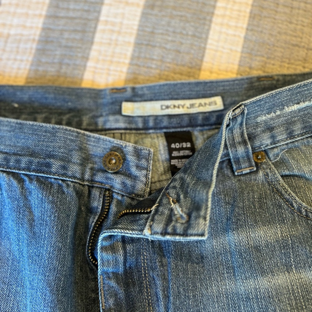 Dkny Blue Relaxed Fit Jeans